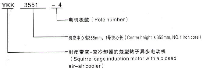 YKK系列(H355-1000)高压YRKK7101-4三相异步电机西安泰富西玛电机型号说明